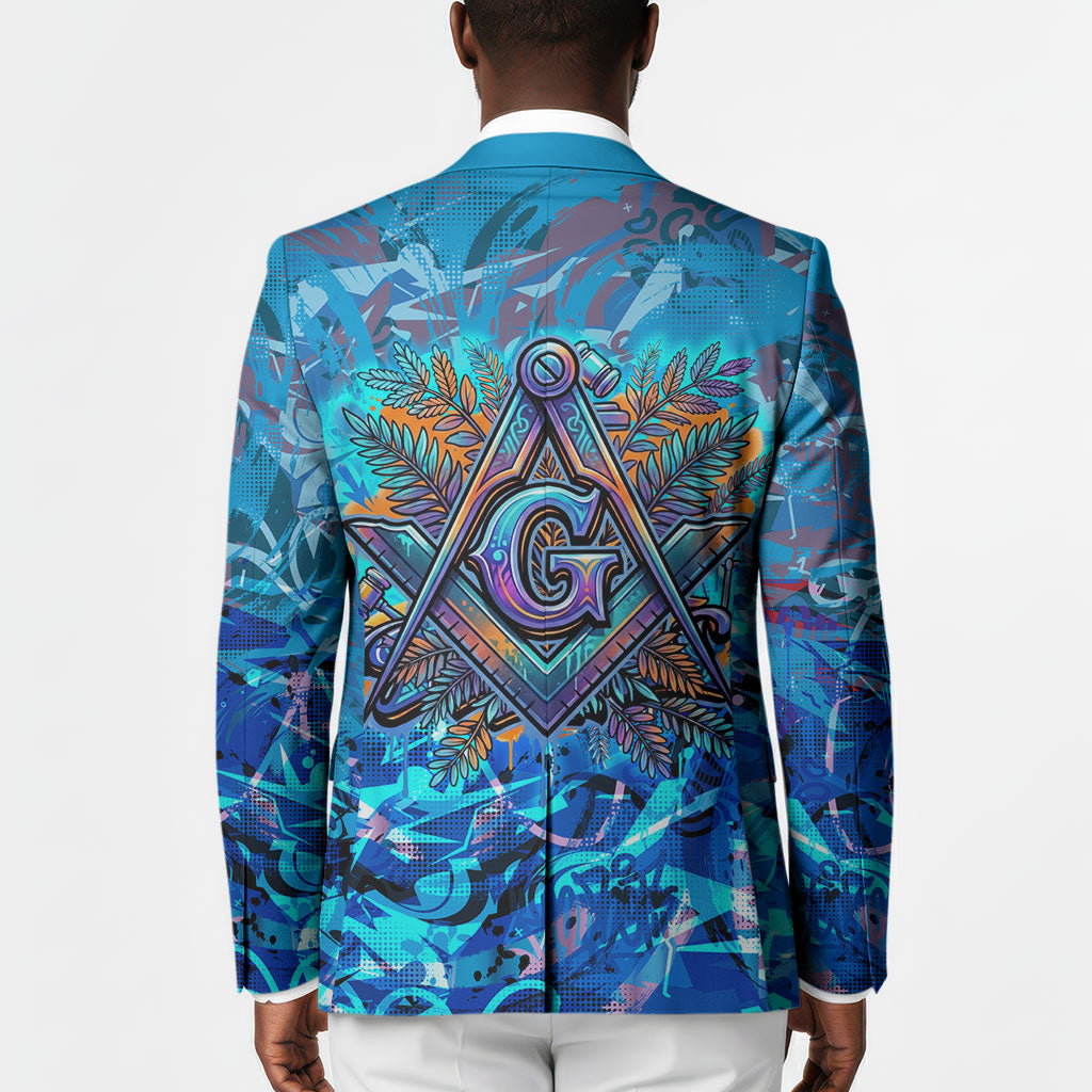 Prince Hall Freemasonry Blazer Compasses Masonic Art - Urban Graffiti Style