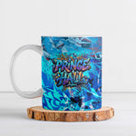 Prince Hall Freemasonry Ceramic Mug Compasses Masonic Art - Urban Graffiti Style