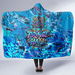 Prince Hall Freemasonry Hooded Blanket Compasses Masonic Art - Urban Graffiti Style