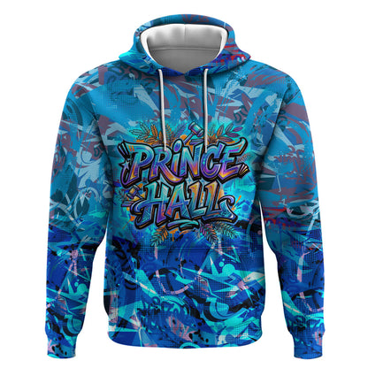 Prince Hall Freemasonry Hoodie Compasses Masonic Art - Urban Graffiti Style