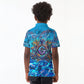 Prince Hall Freemasonry Kid Polo Shirt Compasses Masonic Art - Urban Graffiti Style