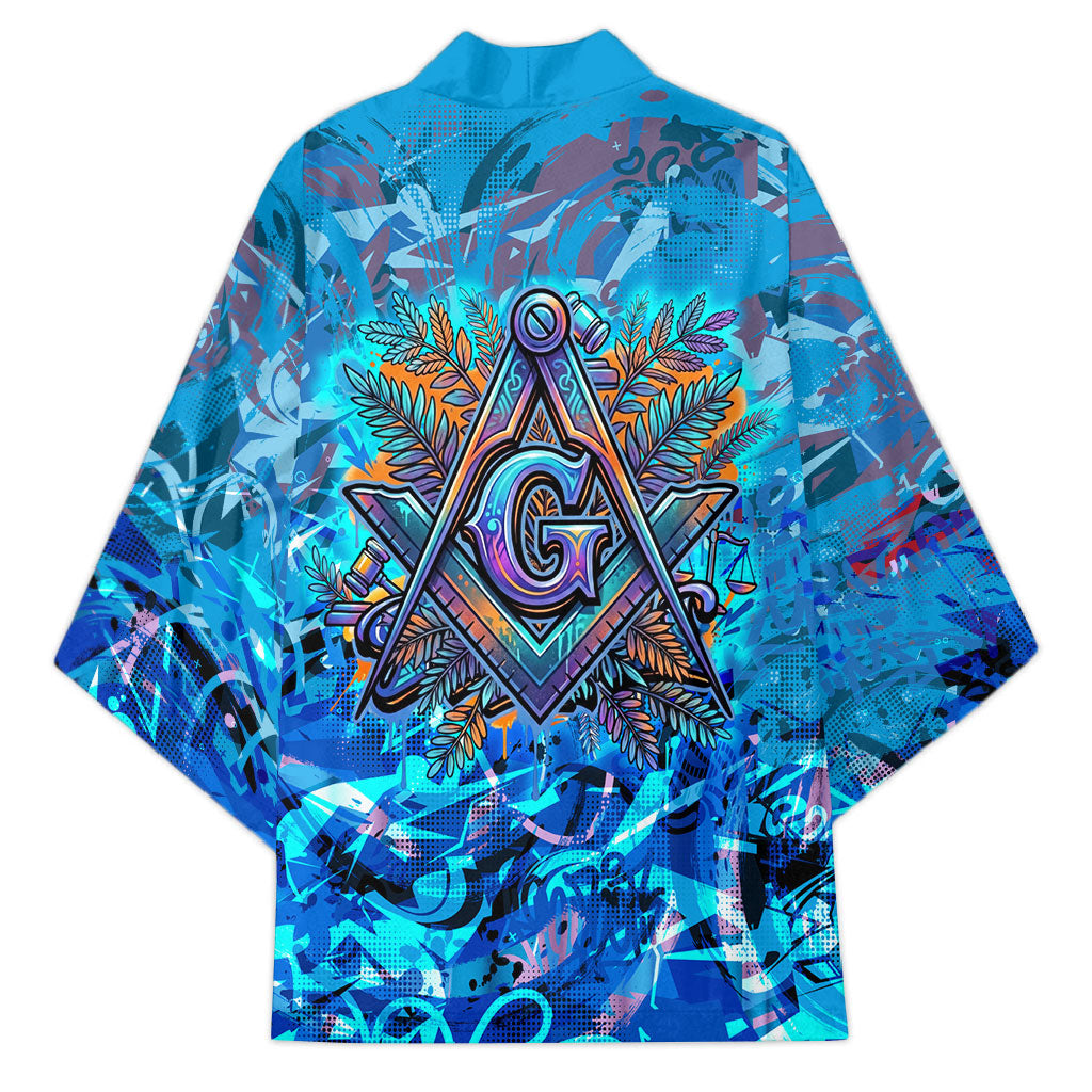 Prince Hall Freemasonry Kimono Compasses Masonic Art - Urban Graffiti Style