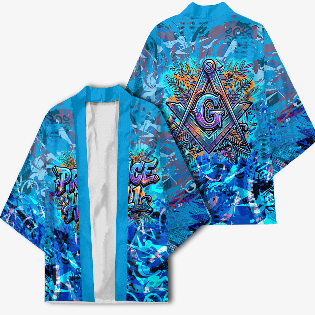 Prince Hall Freemasonry Kimono Compasses Masonic Art - Urban Graffiti Style
