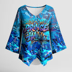 Prince Hall Freemasonry Kimono Sleeve Blouse Compasses Masonic Art - Urban Graffiti Style