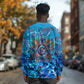 Prince Hall Freemasonry Long Sleeve Shirt Compasses Masonic Art - Urban Graffiti Style