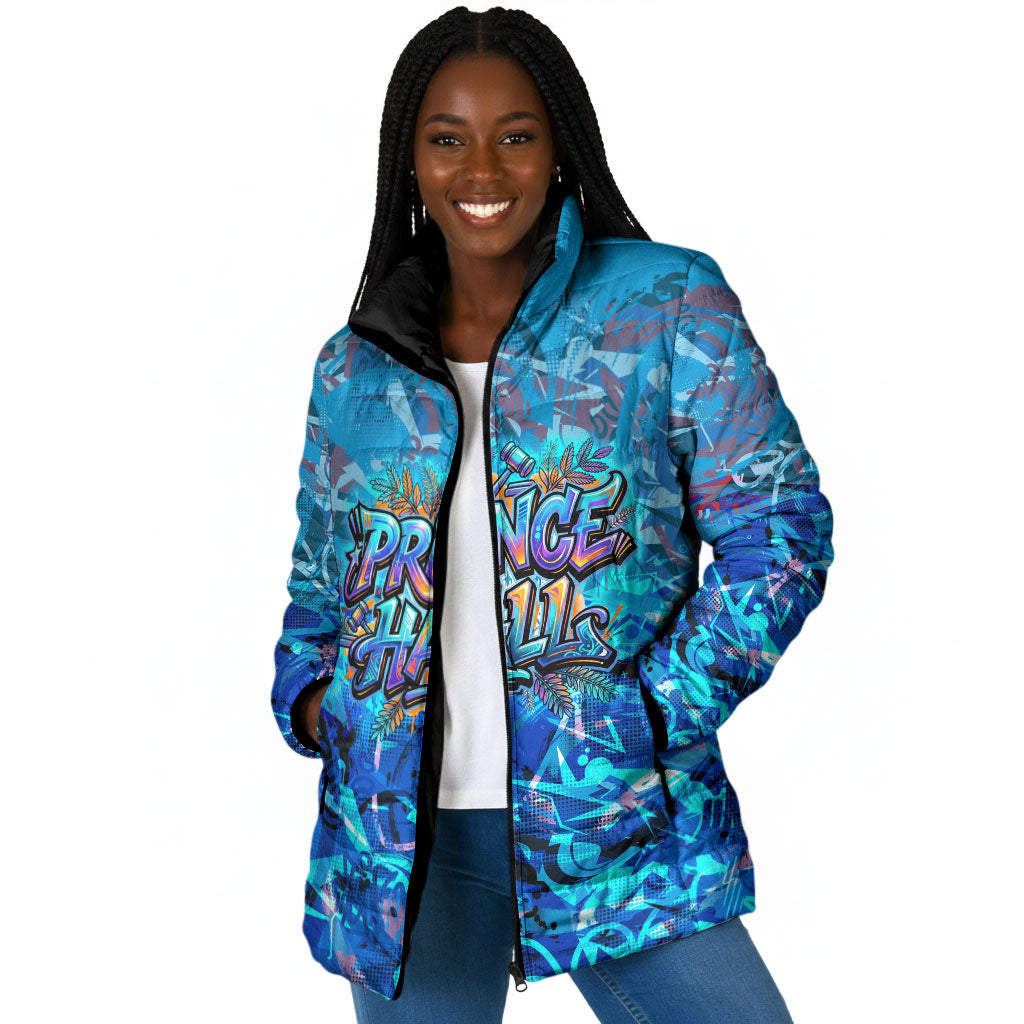 Prince Hall Freemasonry Padded Jacket Compasses Masonic Art - Urban Graffiti Style