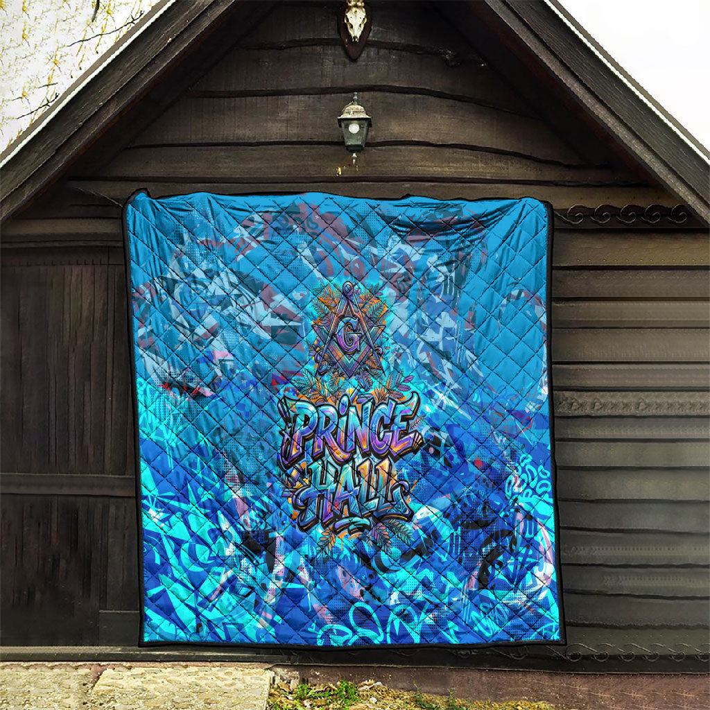 Prince Hall Freemasonry Quilt Compasses Masonic Art - Urban Graffiti Style