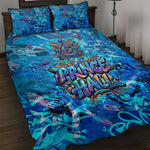 Prince Hall Freemasonry Quilt Bed Set Compasses Masonic Art - Urban Graffiti Style