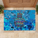 Prince Hall Freemasonry Rubber Doormat Compasses Masonic Art - Urban Graffiti Style