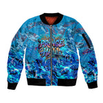 Prince Hall Freemasonry Sleeve Zip Bomber Jacket Compasses Masonic Art - Urban Graffiti Style