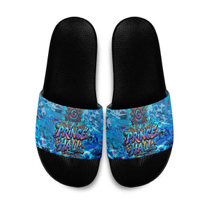 Prince Hall Freemasonry Slide Sandals Compasses Masonic Art - Urban Graffiti Style