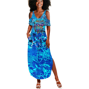 Prince Hall Freemasonry Summer Maxi Dress Compasses Masonic Art - Urban Graffiti Style