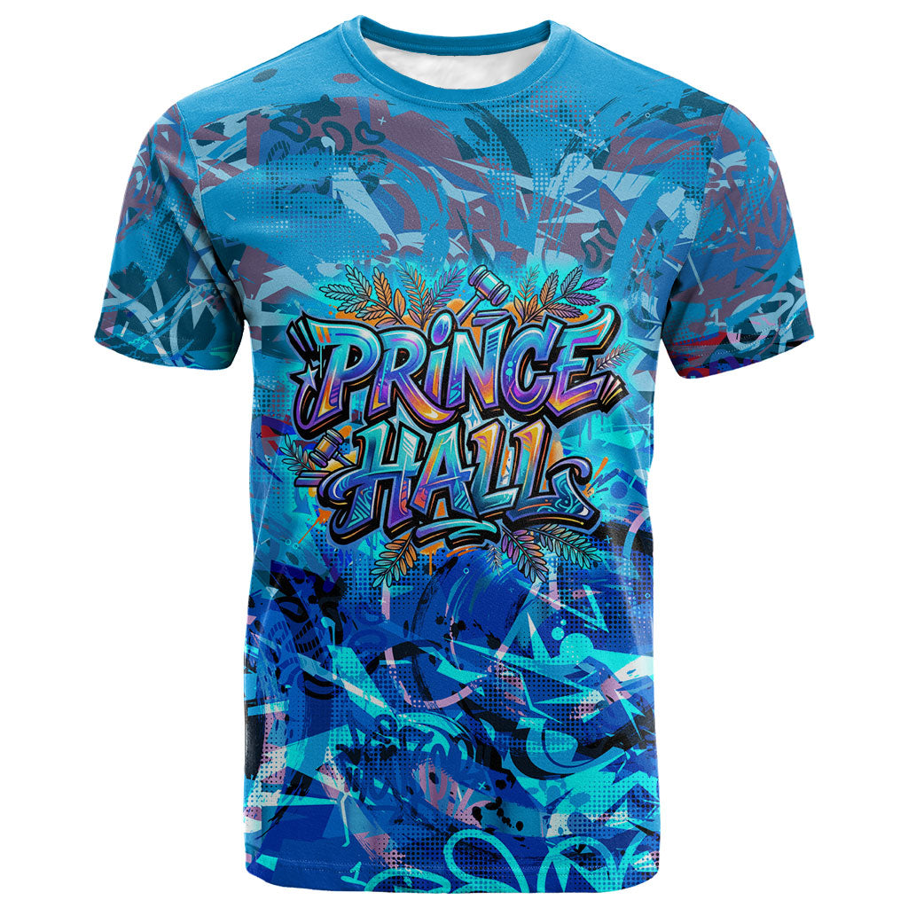Prince Hall Freemasonry T shirt Compasses Masonic Art - Urban Graffiti Style
