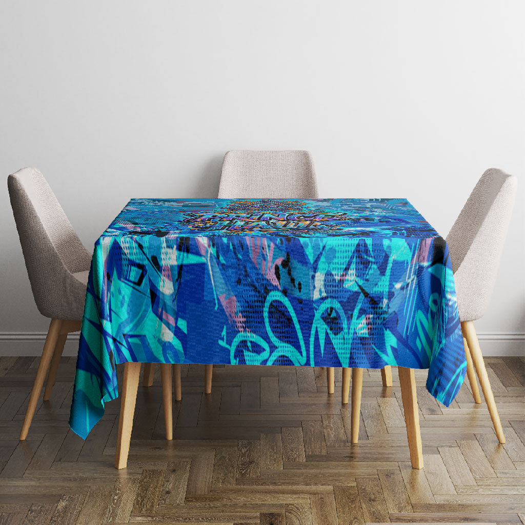 Prince Hall Freemasonry Tablecloth Compasses Masonic Art - Urban Graffiti Style