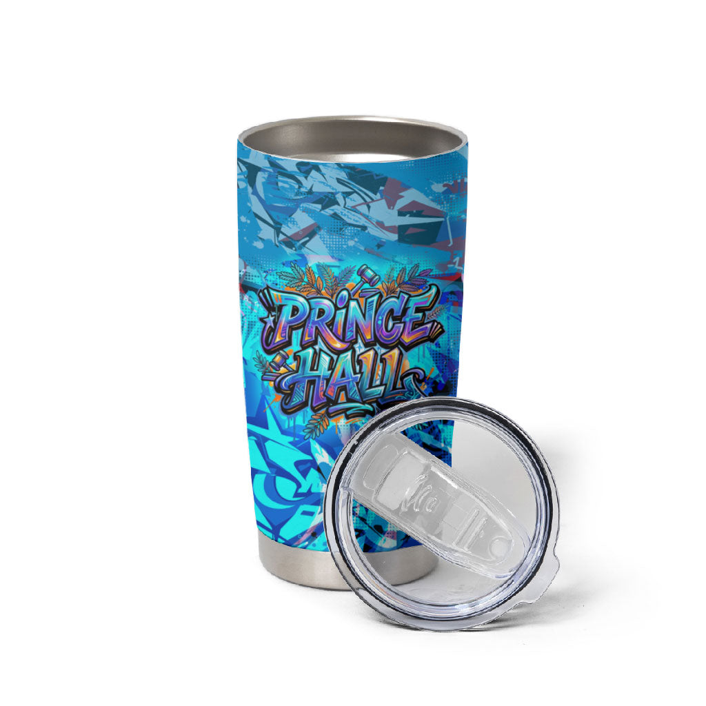 Prince Hall Freemasonry Tumbler Cup Compasses Masonic Art - Urban Graffiti Style