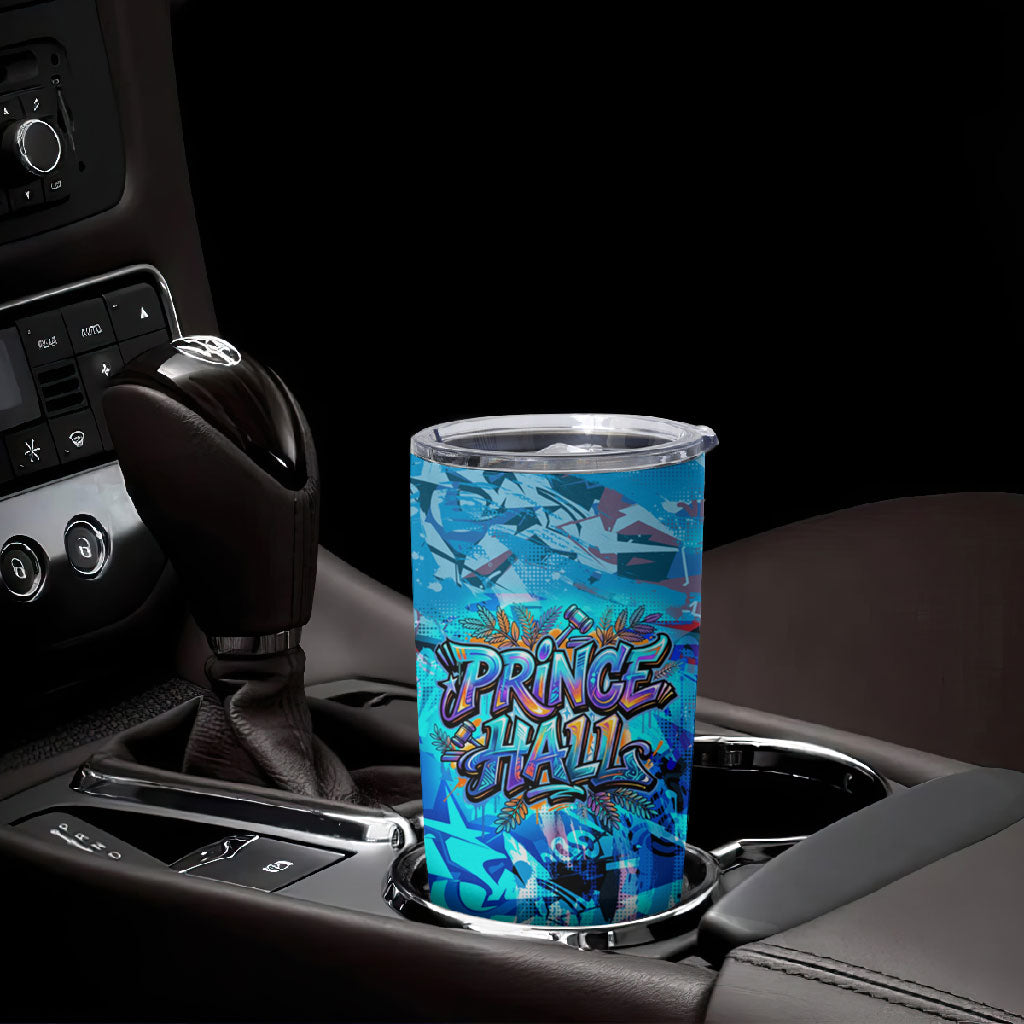 Prince Hall Freemasonry Tumbler Cup Compasses Masonic Art - Urban Graffiti Style