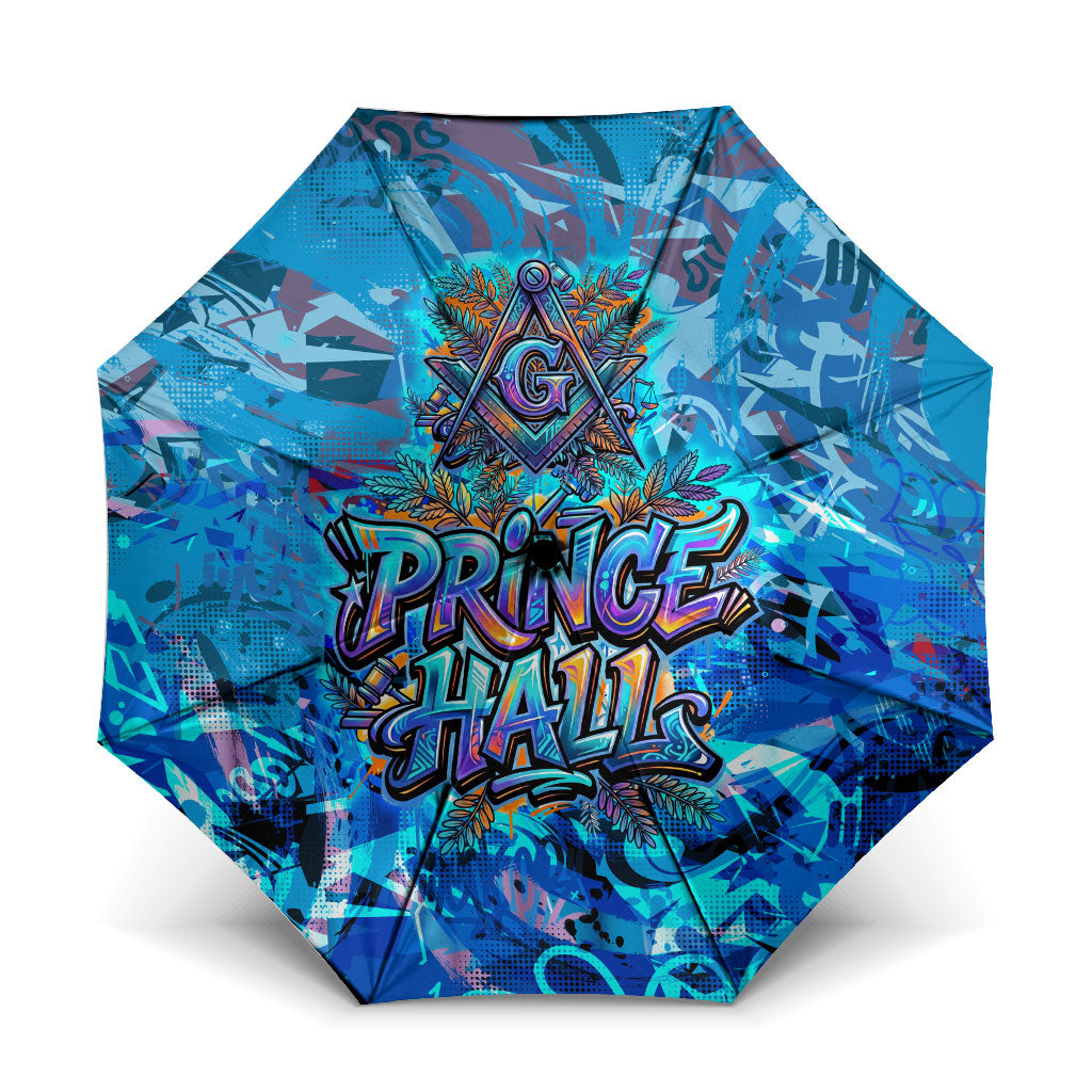 Prince Hall Freemasonry Umbrella Compasses Masonic Art - Urban Graffiti Style