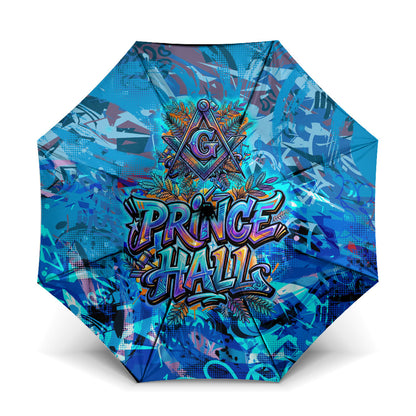 Prince Hall Freemasonry Umbrella Compasses Masonic Art - Urban Graffiti Style