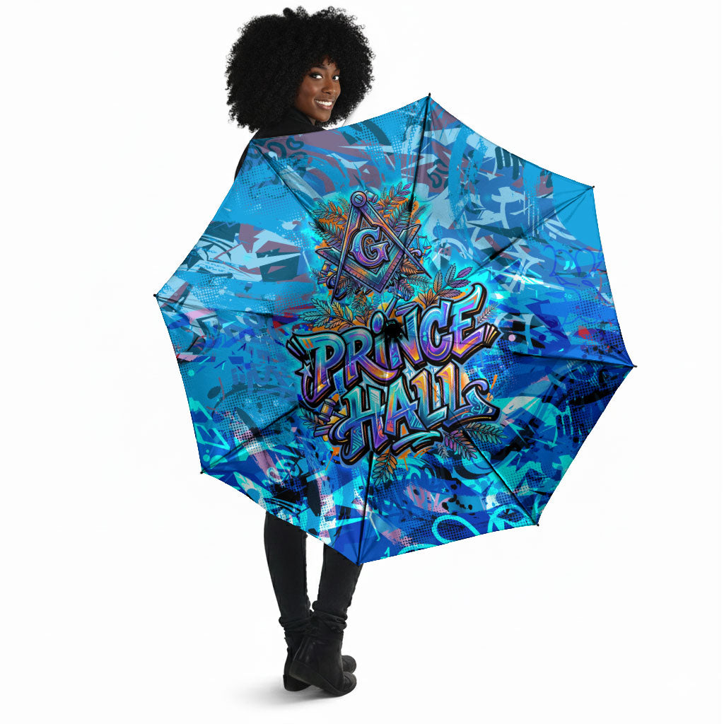 Prince Hall Freemasonry Umbrella Compasses Masonic Art - Urban Graffiti Style