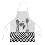 Prince Hall Affiliated Freemasonry Apron Classic Masonic Pillars Boaz Jachin Checkerboard Africa Map