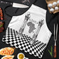 Prince Hall Affiliated Freemasonry Apron Classic Masonic Pillars Boaz Jachin Checkerboard Africa Map