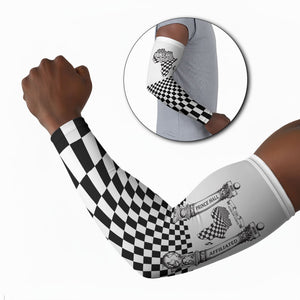 Prince Hall Affiliated Freemasonry Arm Sleeves Classic Masonic Pillars Boaz Jachin Checkerboard Africa Map