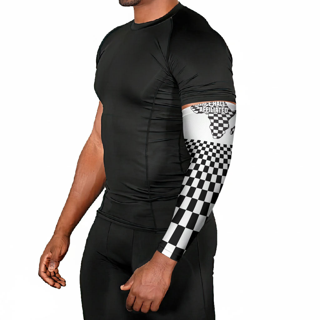 Prince Hall Affiliated Freemasonry Arm Sleeves Classic Masonic Pillars Boaz Jachin Checkerboard Africa Map