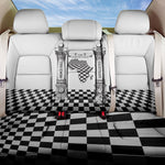 Prince Hall Affiliated Freemasonry Back Car Seat Cover Classic Masonic Pillars Boaz Jachin Checkerboard Africa Map
