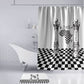 Prince Hall Affiliated Freemasonry Bathroom Set Classic Masonic Pillars Boaz Jachin Checkerboard Africa Map