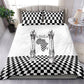 Prince Hall Affiliated Freemasonry Bedding Set Classic Masonic Pillars Boaz Jachin Checkerboard Africa Map