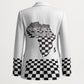 Prince Hall Affiliated Freemasonry Blazer Classic Masonic Pillars Boaz Jachin Checkerboard Africa Map