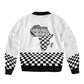 Prince Hall Affiliated Freemasonry Bomber Jacket Classic Masonic Pillars Boaz Jachin Checkerboard Africa Map