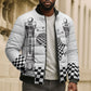 Prince Hall Affiliated Freemasonry Bomber Puffer Jacket Classic Masonic Pillars Boaz Jachin Checkerboard Africa Map