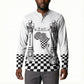 Prince Hall Affiliated Freemasonry Button Sweatshirt Classic Masonic Pillars Boaz Jachin Checkerboard Africa Map