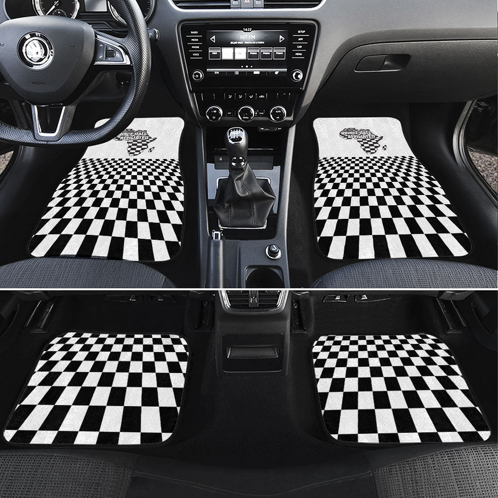 Prince Hall Affiliated Freemasonry Car Mats Classic Masonic Pillars Boaz Jachin Checkerboard Africa Map