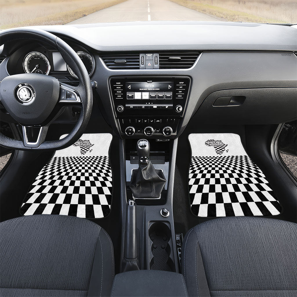 Prince Hall Affiliated Freemasonry Car Mats Classic Masonic Pillars Boaz Jachin Checkerboard Africa Map