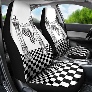 Prince Hall Affiliated Freemasonry Car Seat Cover Classic Masonic Pillars Boaz Jachin Checkerboard Africa Map