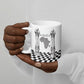 Prince Hall Affiliated Freemasonry Ceramic Mug Classic Masonic Pillars Boaz Jachin Checkerboard Africa Map