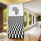 Prince Hall Affiliated Freemasonry Door Cover Classic Masonic Pillars Boaz Jachin Checkerboard Africa Map