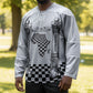 Prince Hall Affiliated Freemasonry Hockey Jersey Classic Masonic Pillars Boaz Jachin Checkerboard Africa Map