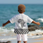 Prince Hall Affiliated Freemasonry Kid Hawaiian Shirt Classic Masonic Pillars Boaz Jachin Checkerboard Africa Map