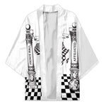 Prince Hall Affiliated Freemasonry Kimono Classic Masonic Pillars Boaz Jachin Checkerboard Africa Map
