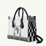Prince Hall Affiliated Freemasonry Leather Bag Classic Masonic Pillars Boaz Jachin Checkerboard Africa Map