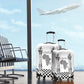 Prince Hall Affiliated Freemasonry Luggage Cover Classic Masonic Pillars Boaz Jachin Checkerboard Africa Map