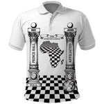 Prince Hall Affiliated Freemasonry Polo Shirt Classic Masonic Pillars Boaz Jachin Checkerboard Africa Map