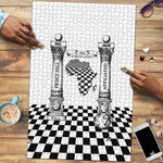 Prince Hall Affiliated Freemasonry Puzzle Classic Masonic Pillars Boaz Jachin Checkerboard Africa Map