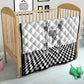 Prince Hall Affiliated Freemasonry Quilt Classic Masonic Pillars Boaz Jachin Checkerboard Africa Map
