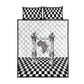 Prince Hall Affiliated Freemasonry Quilt Bed Set Classic Masonic Pillars Boaz Jachin Checkerboard Africa Map