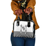 Prince Hall Affiliated Freemasonry Shoulder Handbag Classic Masonic Pillars Boaz Jachin Checkerboard Africa Map