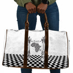 Prince Hall Affiliated Freemasonry Travel Bag Classic Masonic Pillars Boaz Jachin Checkerboard Africa Map